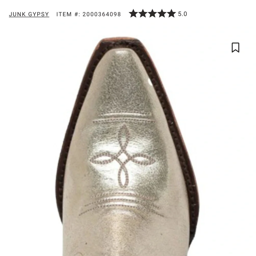 Junk Gypsy Women's Silver Fringe Ankle Boots - Picture 4 of 9
